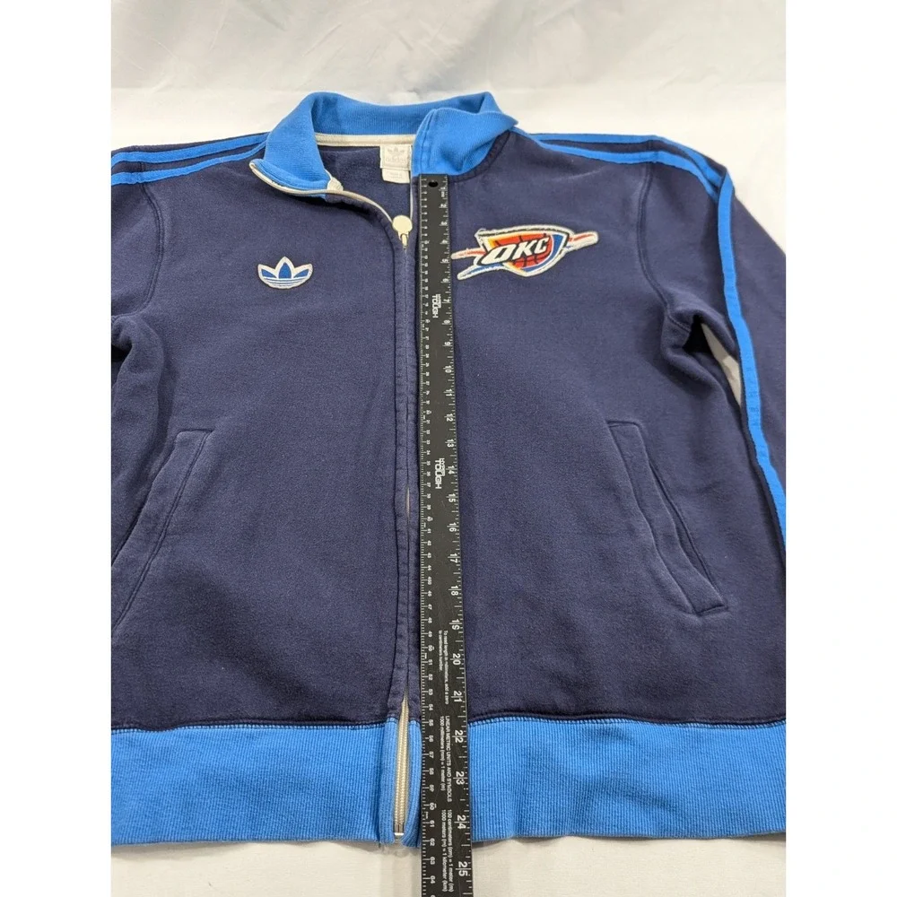 ADIDAS NBA OKLAHOMA CITY THUNDER‎ OKC FULL ZIP SWEATSHIRT MEN'S LARGE JACKET